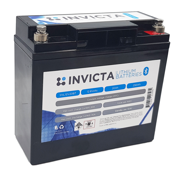 invicta Lithium 12V 20AH with Blue Tooth